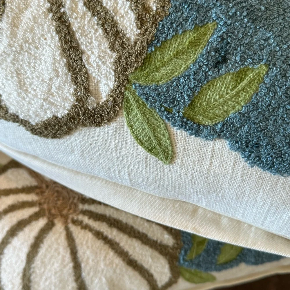 🆕2 Magaschoni Home Fall Harvest Pumpkin Cotton Accent Pillows